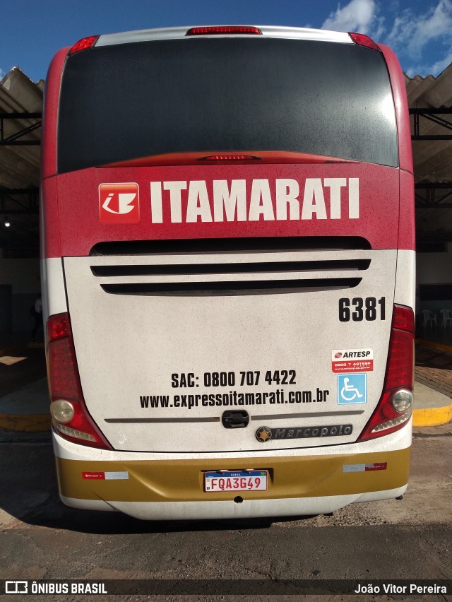Expresso Itamarati 6381 na cidade de Estrela d`Oeste, São Paulo, Brasil, por João Vitor Pereira. Número da foto: #9588835.