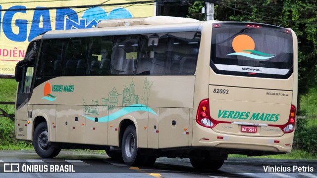 Viação Verdes Mares 82003 na cidade de Joinville, Santa Catarina, Brasil, por Vinicius Petris. Número da foto: #9592143.
