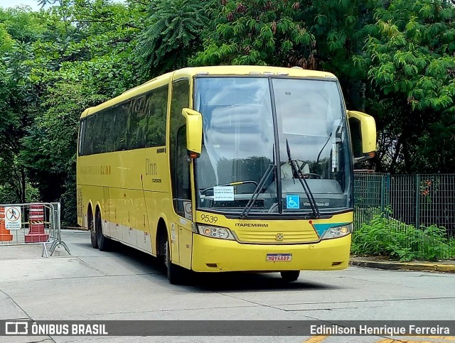Viação Itapemirim 9539 na cidade de São Paulo, São Paulo, Brasil, por Edinilson Henrique Ferreira. Número da foto: #9589247.
