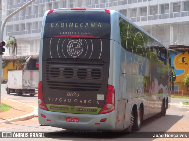 Viação Garcia 8625 na cidade de Brasília, Distrito Federal, Brasil, por João Gonçalves. ID da foto: 9592835.