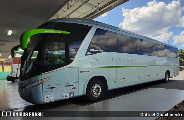 Viação Garcia 8164 na cidade de Telêmaco Borba, Paraná, Brasil, por Gabriel Guachineski. ID da foto: 9592522.