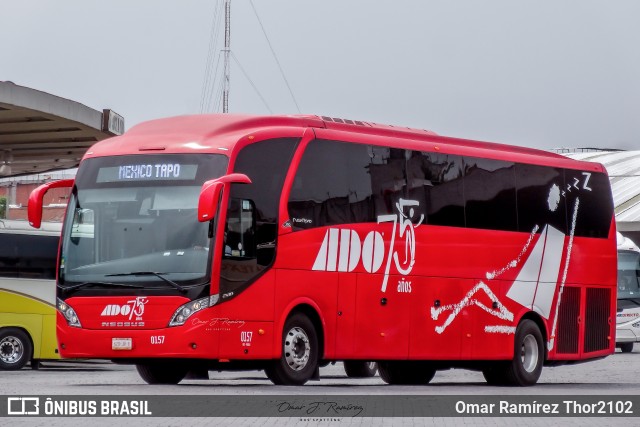 ADO - Autobuses de Oriente 0157 na cidade de Venustiano Carranza, Ciudad de México, México, por Omar Ramírez Thor2102. Número da foto: #9594637.