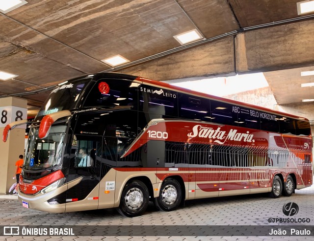 Santa Maria Fretamento e Turismo > Transportes Santa Maria(SP) 1200 na cidade de Belo Horizonte, Minas Gerais, Brasil, por João  Paulo. Número da foto: #9595988.