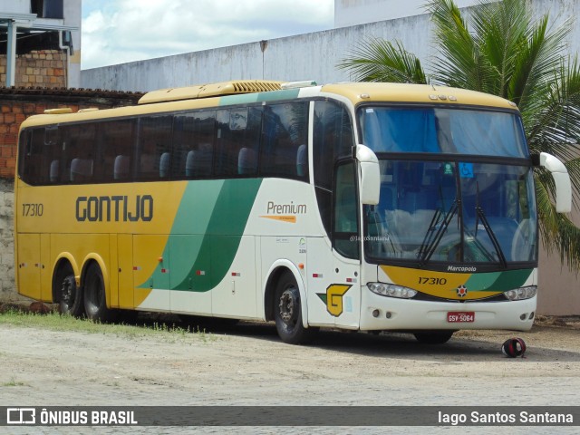 Empresa Gontijo de Transportes 17310 na cidade de Eunápolis, Bahia, Brasil, por Iago Santos Santana. ID da foto: 9594941.