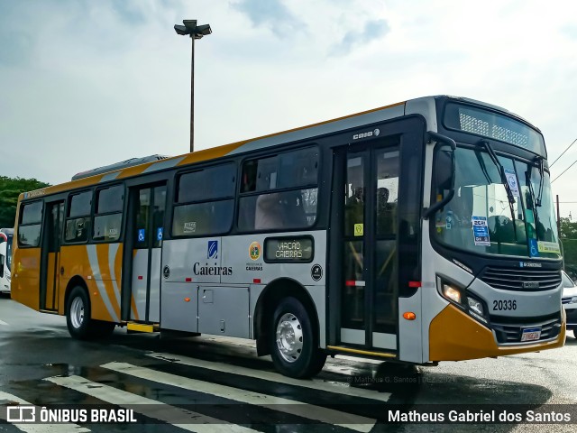 Viação Cidade de Caieiras 20336 na cidade de São Paulo, São Paulo, Brasil, por Matheus Gabriel dos Santos. Número da foto: #9596655.