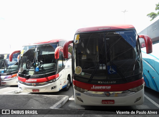 Auto Viação Jauense 2380 na cidade de Aparecida, São Paulo, Brasil, por Vicente de Paulo Alves. ID da foto: 9593343.