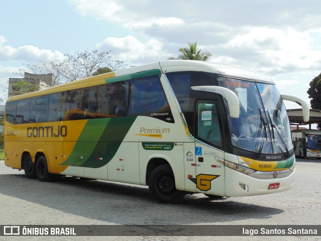 Empresa Gontijo de Transportes 19160 na cidade de Eunápolis, Bahia, Brasil, por Iago Santos Santana. ID da foto: 9594921.