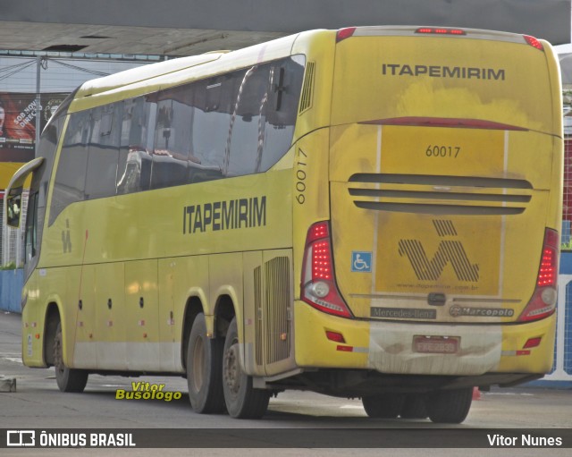 Viação Itapemirim 60017 na cidade de Goiânia, Goiás, Brasil, por Vitor Nunes . ID da foto: 9595383.