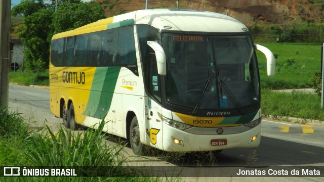 Empresa Gontijo de Transportes 19070 na cidade de Governador Valadares, Minas Gerais, Brasil, por Jonatas Costa da Mata. ID da foto: 9593925.