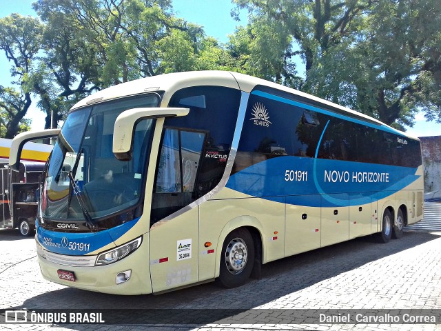 Viação Novo Horizonte 501911 na cidade de Santa Maria, Rio Grande do Sul, Brasil, por Daniel  Carvalho Correa. Número da foto: #9593869.