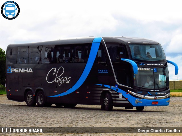 Empresa de Ônibus Nossa Senhora da Penha 53050 na cidade de Vitória da Conquista, Bahia, Brasil, por Diego Charlis Coelho. ID da foto: 9594833.