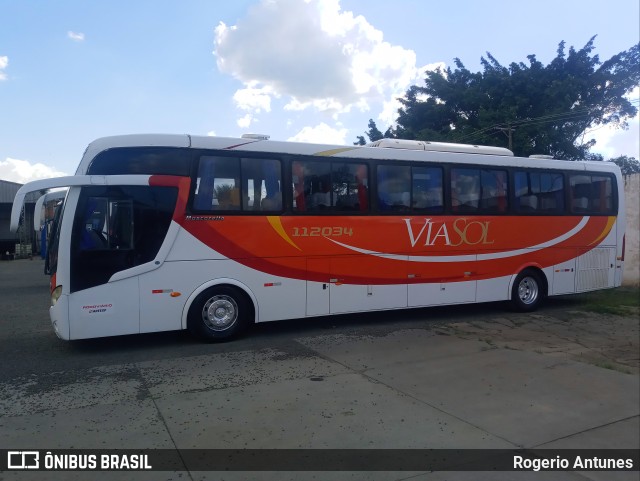 ViaSol Transportes Rodoviários 112034 na cidade de Araras, São Paulo, Brasil, por Rogerio Antunes. Número da foto: #9596314.