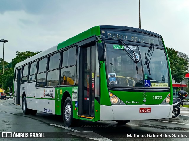 Viação Santa Brígida 1 0331 na cidade de São Paulo, São Paulo, Brasil, por Matheus Gabriel dos Santos. ID da foto: 9596547.