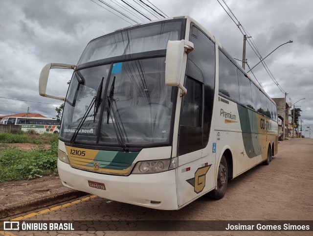 Empresa Gontijo de Transportes 12105 na cidade de Minas Novas, Minas Gerais, Brasil, por Josimar Gomes Simoes. Número da foto: #9595574.