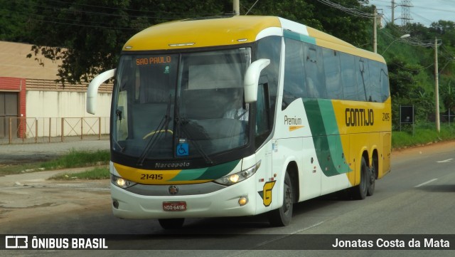 Empresa Gontijo de Transportes 21415 na cidade de Governador Valadares, Minas Gerais, Brasil, por Jonatas Costa da Mata. ID da foto: 9593934.