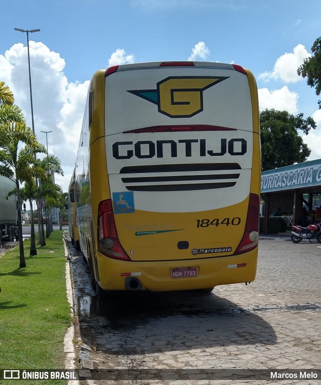 Empresa Gontijo de Transportes 18440 na cidade de Escada, Pernambuco, Brasil, por Marcos Melo. ID da foto: 9593070.