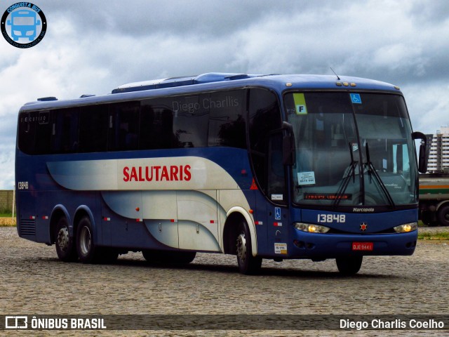 Viação Salutaris e Turismo 13848 na cidade de Vitória da Conquista, Bahia, Brasil, por Diego Charlis Coelho. Número da foto: #9594610.