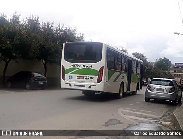 Viação Porto Real 2200 na cidade de São João del Rei, Minas Gerais, Brasil, por Carlos Eduardo Santos. Número da foto: #9593340.