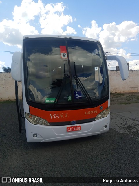 ViaSol Transportes Rodoviários 112034 na cidade de Araras, São Paulo, Brasil, por Rogerio Antunes. Número da foto: #9596295.