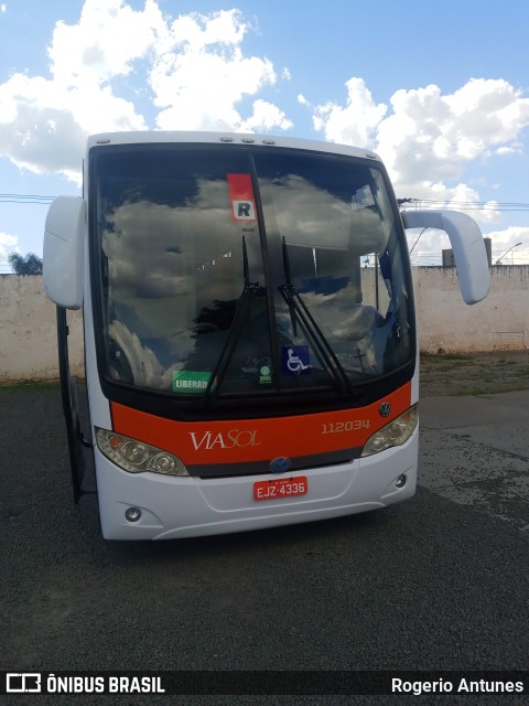 ViaSol Transportes Rodoviários 112034 na cidade de Araras, São Paulo, Brasil, por Rogerio Antunes. ID da foto: 9596295.