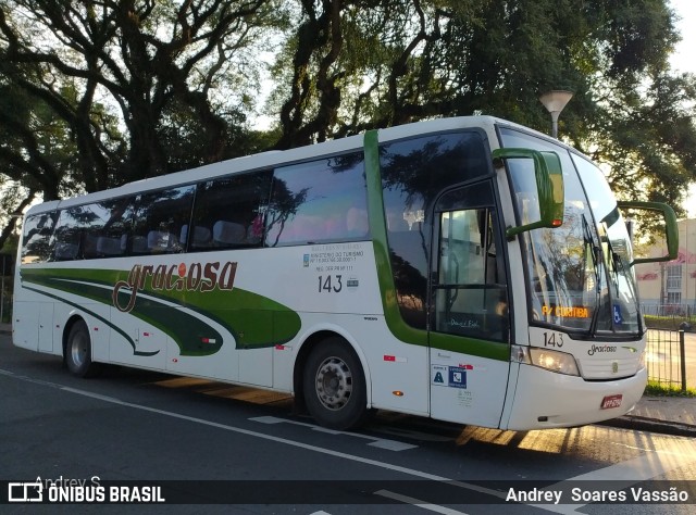 Viação Graciosa 143 na cidade de Curitiba, Paraná, Brasil, por Andrey  Soares Vassão. ID da foto: 9600602.