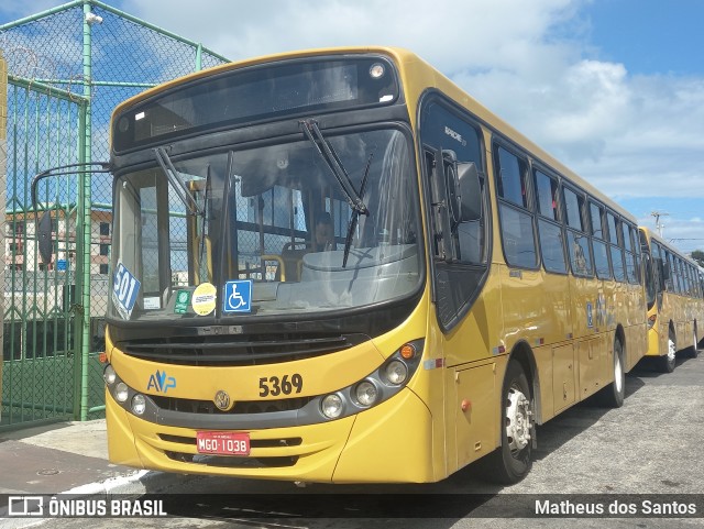 AVP - Auto Viação Paraíso 5369 na cidade de Aracaju, Sergipe, Brasil, por Matheus dos Santos. Número da foto: #9597405.