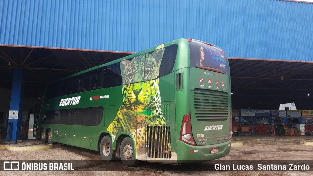 Eucatur - Empresa União Cascavel de Transportes e Turismo 5306 na cidade de Vilhena, Rondônia, Brasil, por Gian Lucas  Santana Zardo. Número da foto: #9597681.