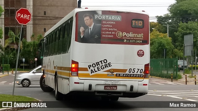 Companhia Carris Porto-Alegrense 0570 na cidade de Porto Alegre, Rio Grande do Sul, Brasil, por Max Ramos. Número da foto: #9597581.