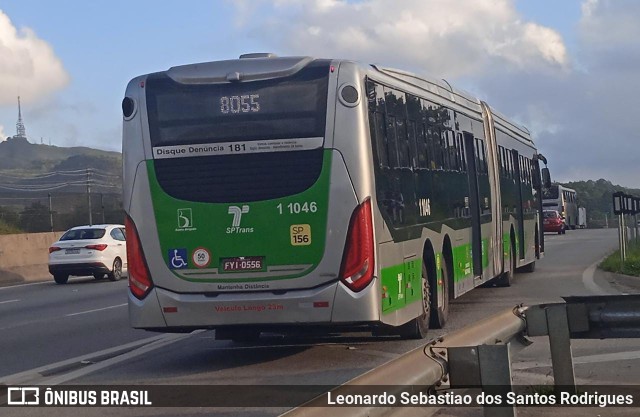 Viação Santa Brígida 1 1046 na cidade de São Paulo, São Paulo, Brasil, por Leonardo Sebastiao dos Santos Rodrigues. Número da foto: #9597901.