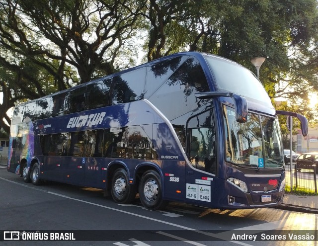 Eucatur - Empresa União Cascavel de Transportes e Turismo 5535 na cidade de Curitiba, Paraná, Brasil, por Andrey  Soares Vassão. Número da foto: #9600587.