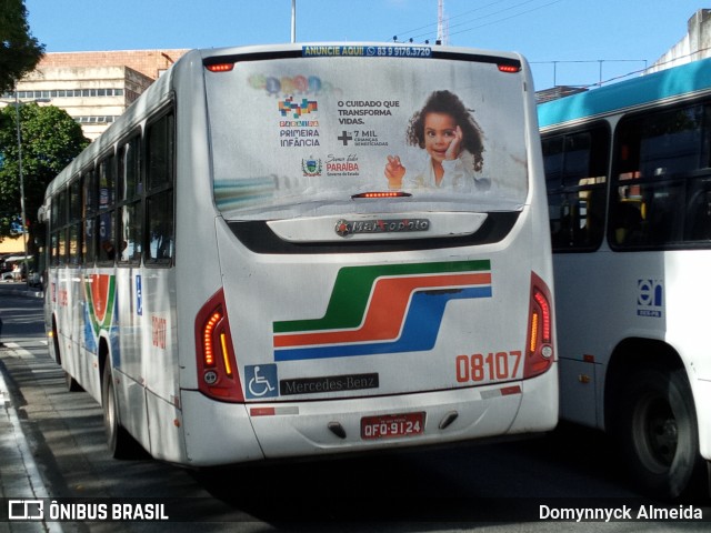Consórcio Unitrans - 08 > Reunidas Transportes 08107 na cidade de João Pessoa, Paraíba, Brasil, por Domynnyck Almeida. Número da foto: #9600585.