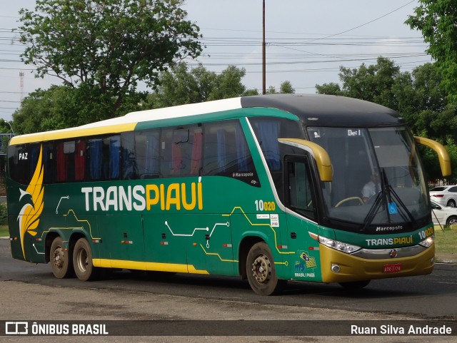 Viação Transpiauí 10020 na cidade de Teresina, Piauí, Brasil, por Ruan Silva Andrade. Número da foto: #9600368.
