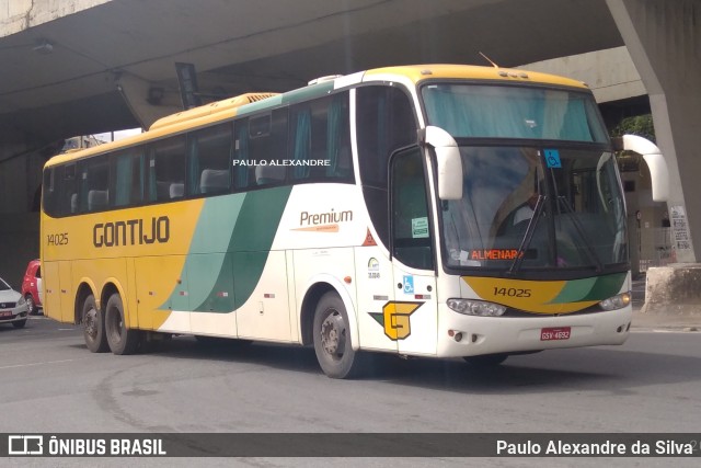 Empresa Gontijo de Transportes 14025 na cidade de Belo Horizonte, Minas Gerais, Brasil, por Paulo Alexandre da Silva. ID da foto: 9599558.