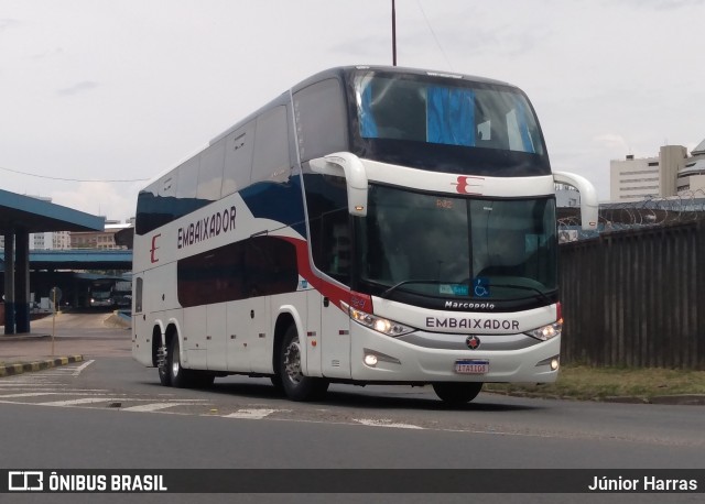 Expresso Embaixador 424 na cidade de Porto Alegre, Rio Grande do Sul, Brasil, por Júnior Harras. ID da foto: 9597746.