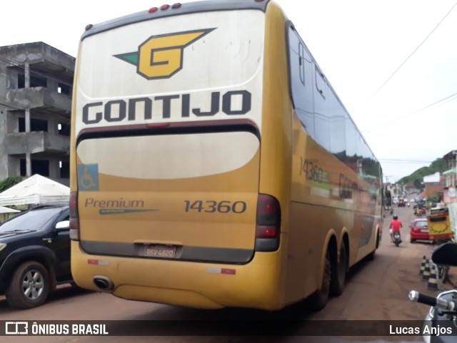 Empresa Gontijo de Transportes 14360 na cidade de Ituberá, Bahia, Brasil, por Lucas Anjos. Número da foto: #9597202.