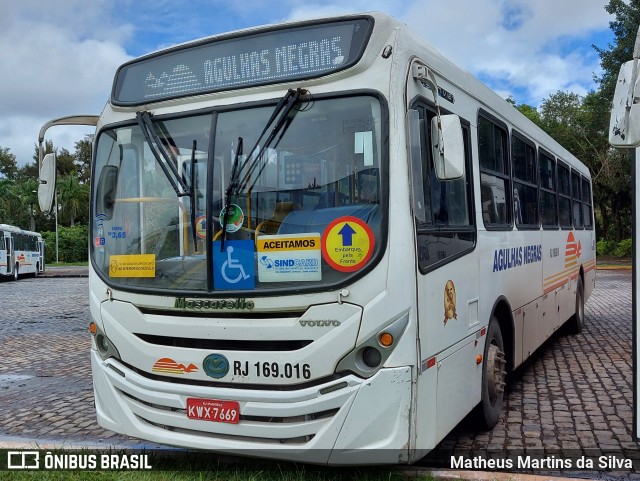 Viação Agulhas Negras RJ 169.016 na cidade de Volta Redonda, Rio de Janeiro, Brasil, por Matheus Martins da Silva. Número da foto: #9597050.