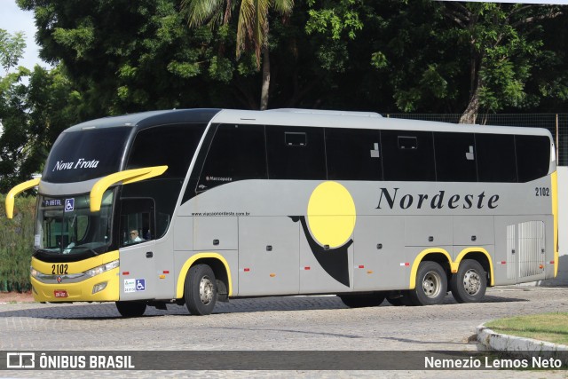Viação Nordeste 2102 na cidade de Fortaleza, Ceará, Brasil, por Nemezio Lemos Neto. Número da foto: #9598857.