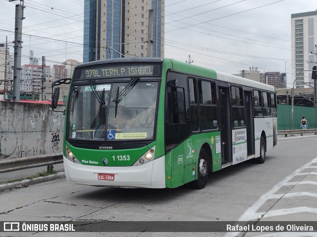 Viação Santa Brígida 1 1353 na cidade de São Paulo, São Paulo, Brasil, por Rafael Lopes de Oliveira. ID da foto: 9599177.