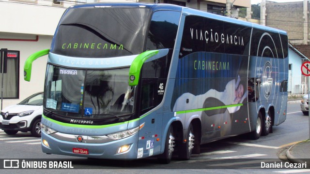 Viação Garcia 8614 na cidade de Balneário Camboriú, Santa Catarina, Brasil, por Daniel Cezari. Número da foto: #9602228.