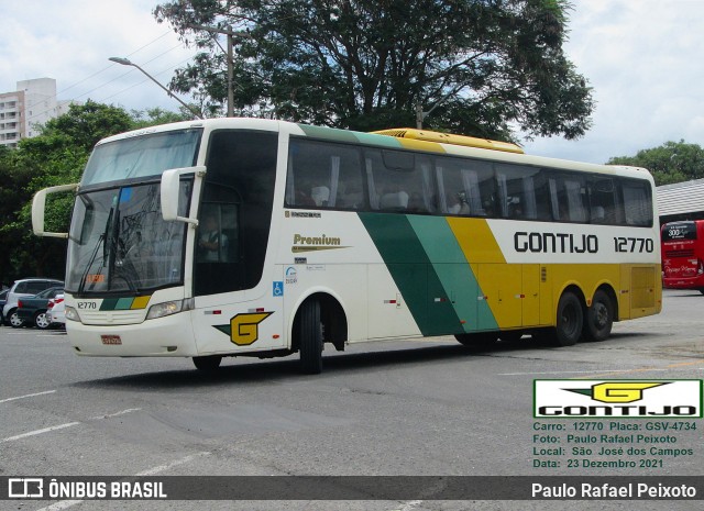 Empresa Gontijo de Transportes 12770 na cidade de São José dos Campos, São Paulo, Brasil, por Paulo Rafael Peixoto. ID da foto: 9601808.