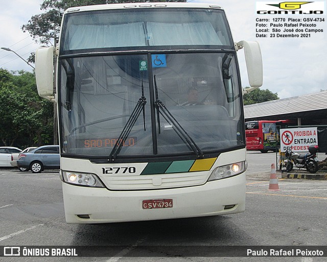 Empresa Gontijo de Transportes 12770 na cidade de São José dos Campos, São Paulo, Brasil, por Paulo Rafael Peixoto. ID da foto: 9601801.