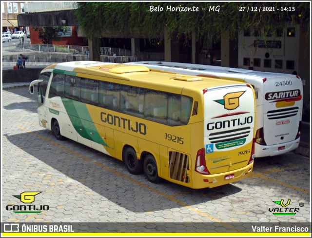 Empresa Gontijo de Transportes 19215 na cidade de Belo Horizonte, Minas Gerais, Brasil, por Valter Francisco. ID da foto: 9602837.