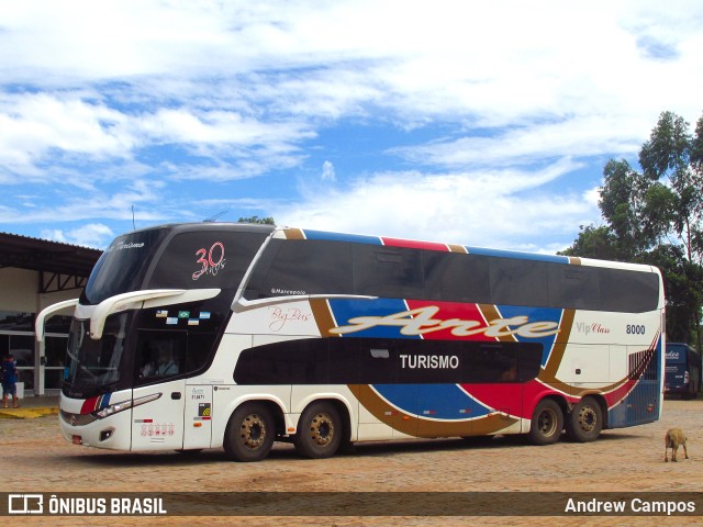 Arte Transportes e Turismo 8000 na cidade de Pirapora, Minas Gerais, Brasil, por Andrew Campos. Número da foto: #9603488.