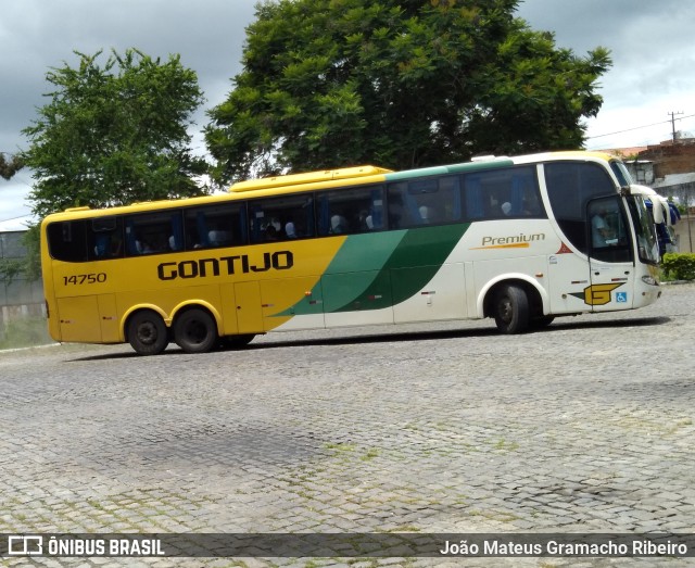 Empresa Gontijo de Transportes 14750 na cidade de Itapetinga, Bahia, Brasil, por João Mateus Gramacho Ribeiro. ID da foto: 9603342.