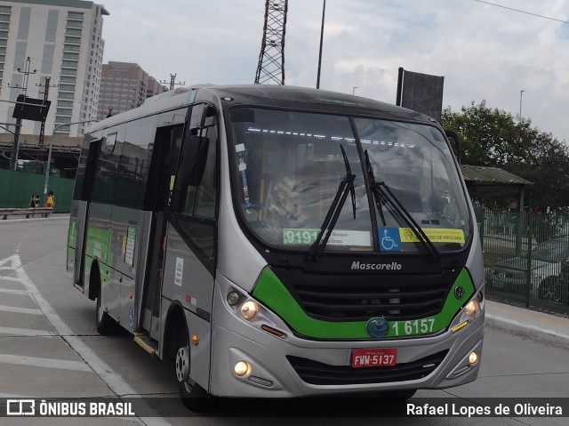 Transcooper > Norte Buss 1 6157 na cidade de São Paulo, São Paulo, Brasil, por Rafael Lopes de Oliveira. Número da foto: #9604037.