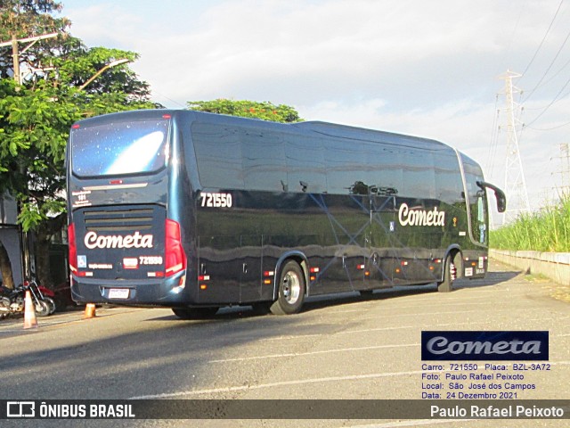 Viação Cometa 721550 na cidade de São José dos Campos, São Paulo, Brasil, por Paulo Rafael Peixoto. Número da foto: #9601719.