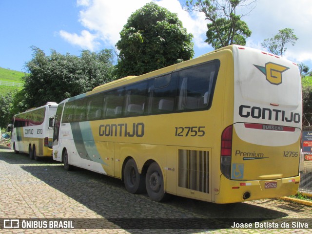 Empresa Gontijo de Transportes 12755 na cidade de João Monlevade, Minas Gerais, Brasil, por Joase Batista da Silva. ID da foto: 9521061.