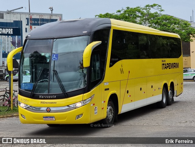 Viação Itapemirim 61001 na cidade de Campos dos Goytacazes, Rio de Janeiro, Brasil, por Erik Ferreira. Número da foto: #9522818.