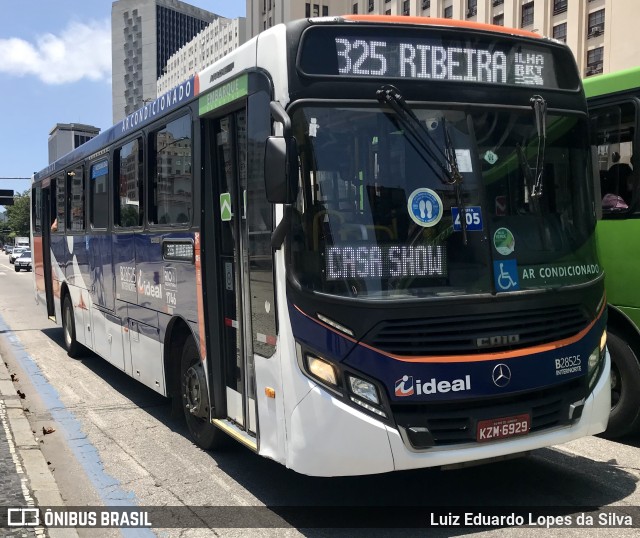 Viação Ideal B28525 na cidade de Rio de Janeiro, Rio de Janeiro, Brasil, por Luiz Eduardo Lopes da Silva. Número da foto: #9520895.
