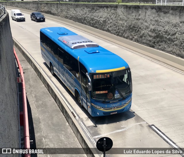 Viação Nossa Senhora do Amparo RJ 186.177 na cidade de Rio de Janeiro, Rio de Janeiro, Brasil, por Luiz Eduardo Lopes da Silva. ID da foto: 9520896.